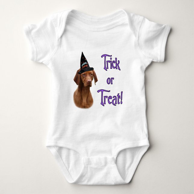Vizsla Trick Baby Bodysuit (Front)