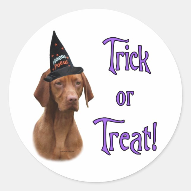 Vizsla Trick Classic Round Sticker (Front)