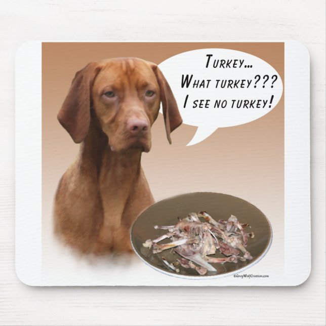 Vizsla Turkey Mouse Pad (Front)