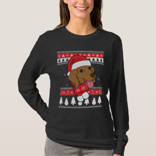 Vizsla Ugly Christmas T-Shirt