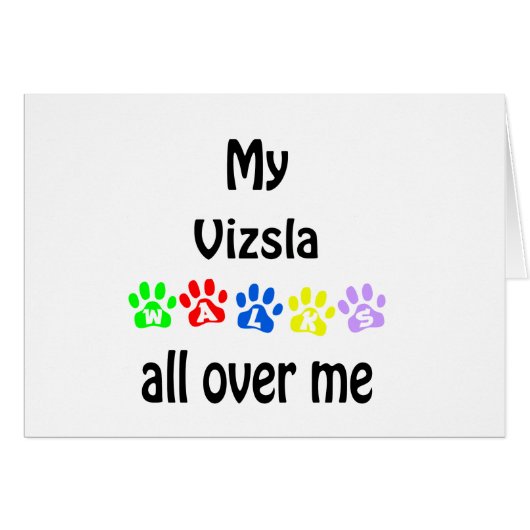 Vizsla Walks Design Cards (Front Horizontal)