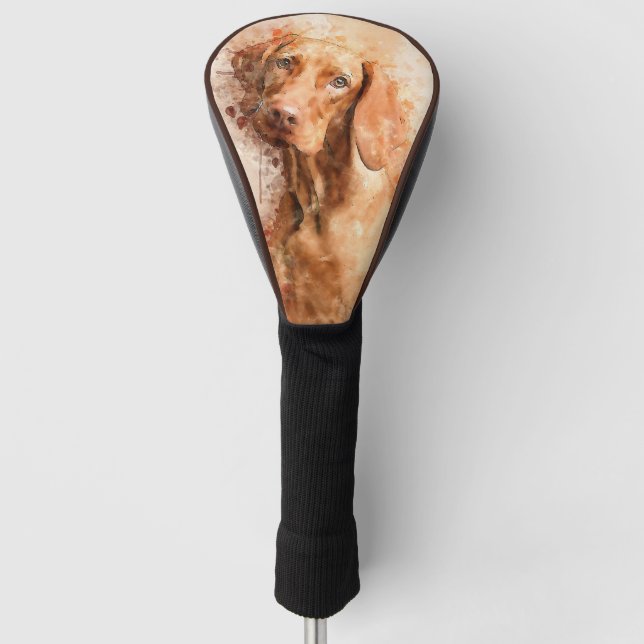 Vizsla Watercolour Golf Head Cover (Front)