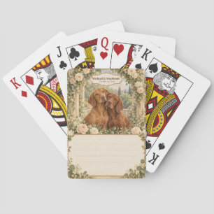 Vizsla Wedding Guest Book Signing Deck Poker Cards