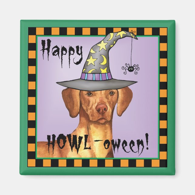 Vizsla Witch Magnet (Front)