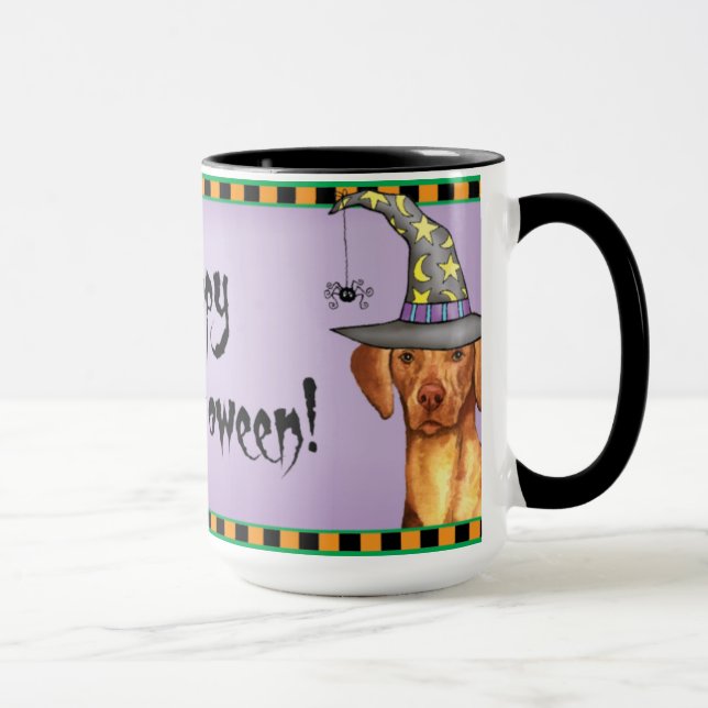 Vizsla Witch Mug (Right)