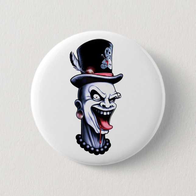 vj logo badge pinback button (Front)