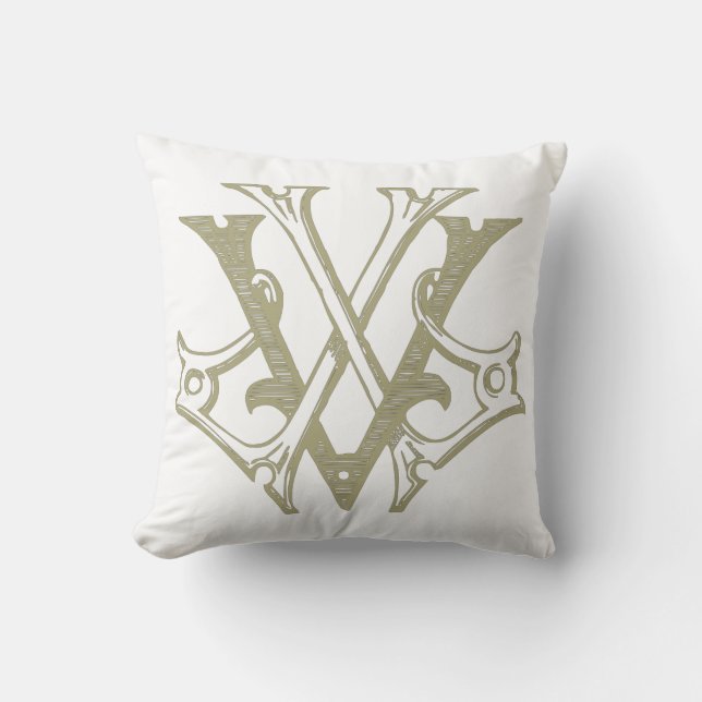 VL-LV Monogram Pillow (Front)