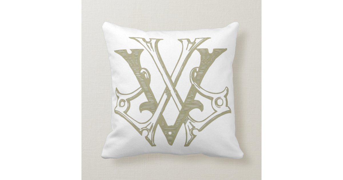 VLLV Monogram Pillow