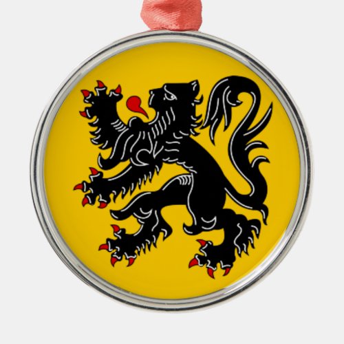 Vlaanderen Flanders Metal Ornament