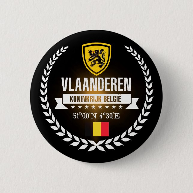 Vlaanderen Pinback Button (Front)