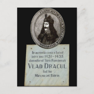 Vlad Dracul Memorial Postcard