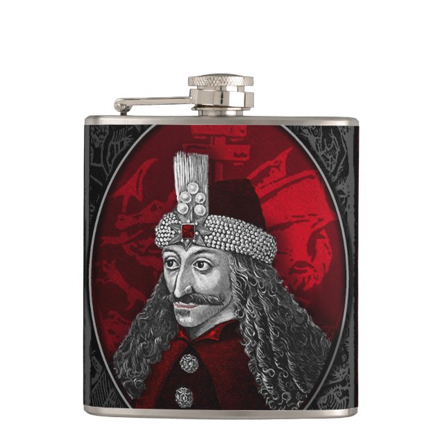 Vlad Dracula Gothic Hip Flask (Front)