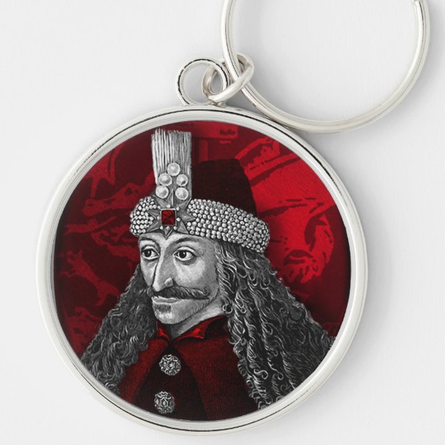 Vlad Dracula Gothic Keychain (Front)