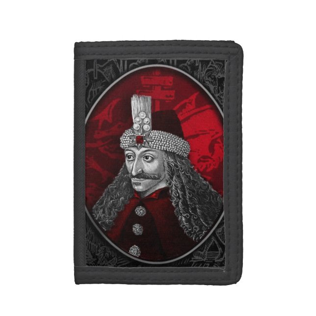 Vlad Dracula Gothic Tri-fold Wallet (Front Vertical)