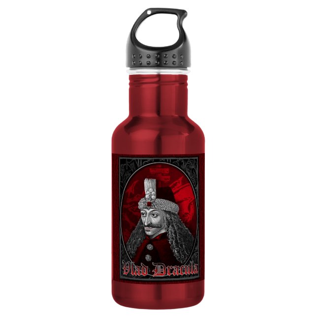 Vlad Dracula Gothic Water Bottle (Front)
