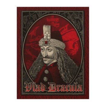 Vlad Dracula Gothic Wood Wall Decor by themonsterstore at Zazzle