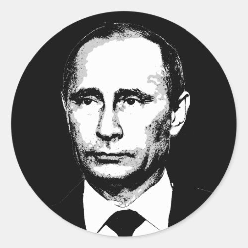 Vlad Putin Classic Round Sticker
