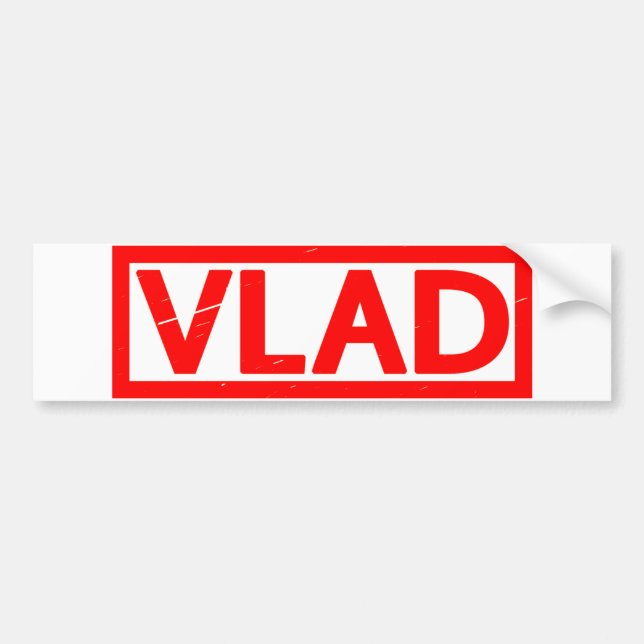 Vlad Stamp Bumper Sticker (Front)