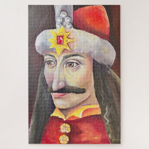 Vlad Tepes Dracula Romanian Heritage Poster Jigsaw Puzzle