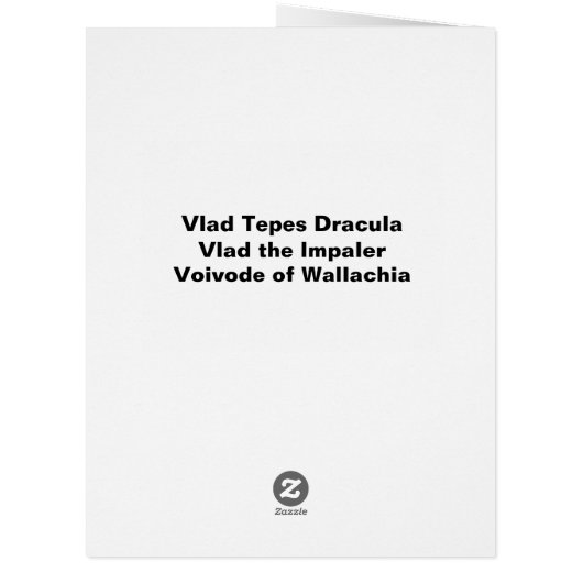 Vlad Tepes: Impaler, Dracula Dragon Prince Voivode (Back)