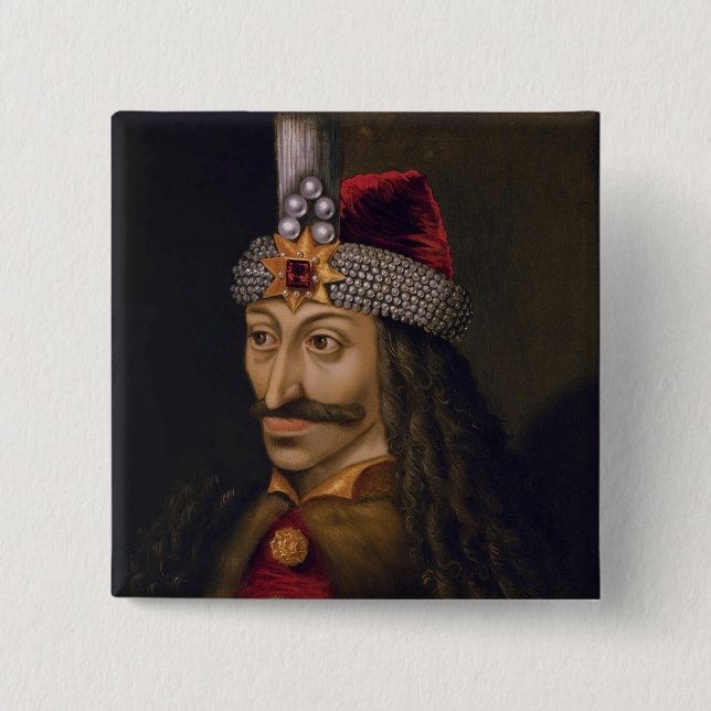 Vlad Tepes: Impaler, Dracula Dragon Prince Voivode Button (Front)