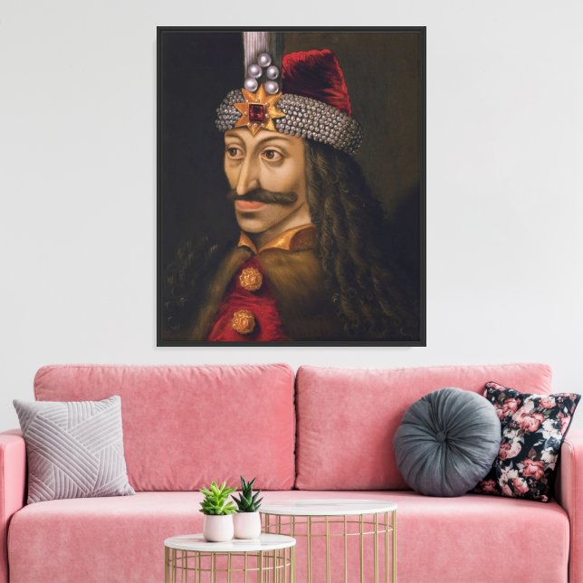 Vlad Tepes: Impaler, Dracula Dragon Prince Voivode Canvas Print (Insitu(LivingRoom))