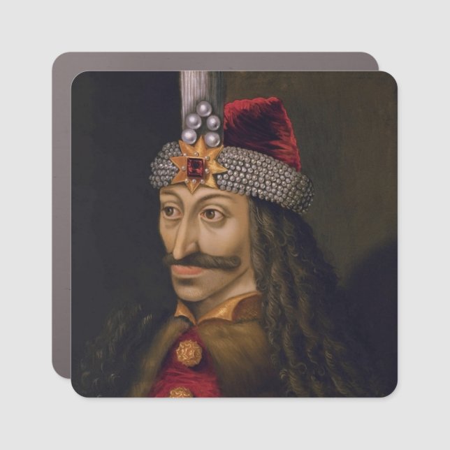 Vlad Tepes: Impaler, Dracula Dragon Prince Voivode Car Magnet (Front)