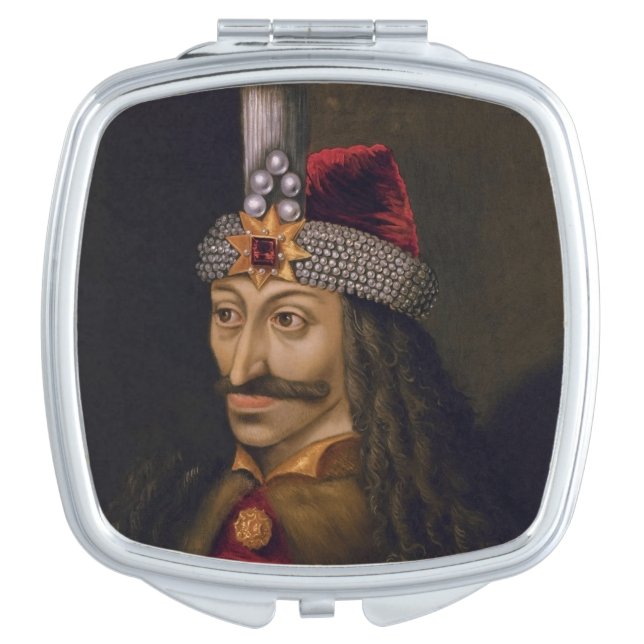 Vlad Tepes: Impaler, Dracula Dragon Prince Voivode Compact Mirror (Front)