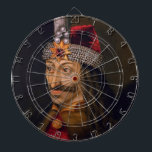 Vlad Tepes: Impaler, Dracula Dragon Prince Voivode Dart Board<br><div class="desc">he year is 1431, the wind whispering through the Transylvanian peaks as Vlad III Dracula, known to history as Vlad Tepes (the Impaler), enters the world. Born into a tumultuous time, his life would become a legend woven from threads of brutality, cunning statesmanship, and unwavering defiance. --- His childhood was...</div>