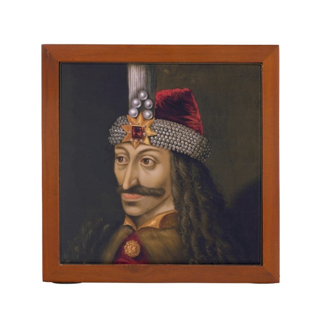Vlad Tepes: Impaler, Dracula Dragon Prince Voivode Desk Organizer (Front)