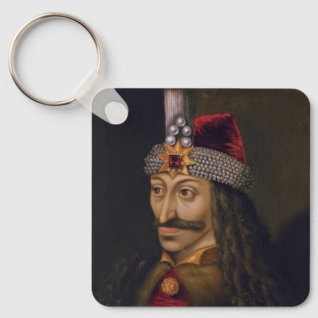 Vlad Tepes: Impaler, Dracula Dragon Prince Voivode Keychain (Front)