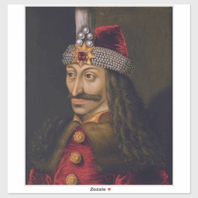 Vlad Tepes: Impaler, Dracula Dragon Prince Voivode Sticker (Sheet)