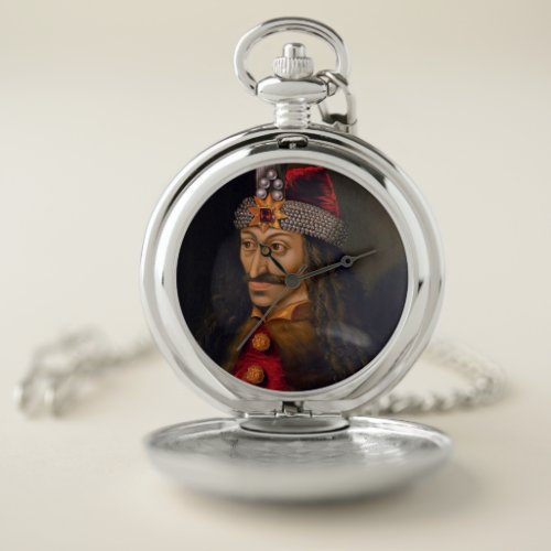 Vlad tepes Impaler Voivode portrait Dracula histor Pocket Watch