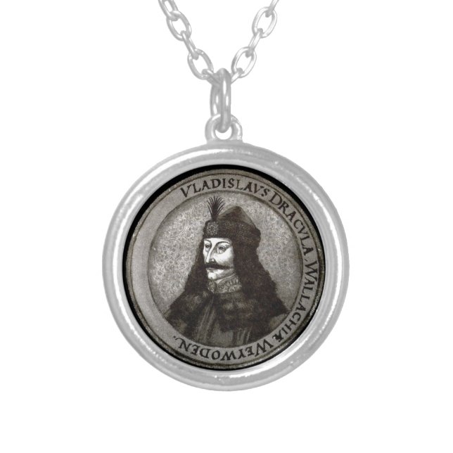 Vlad the Impaler [Count Dracula] Silver Plated Necklace (Front)