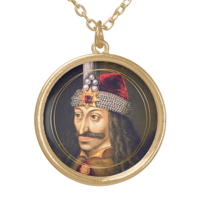 Vlad The Impaler Gold Plated Necklace (Front)