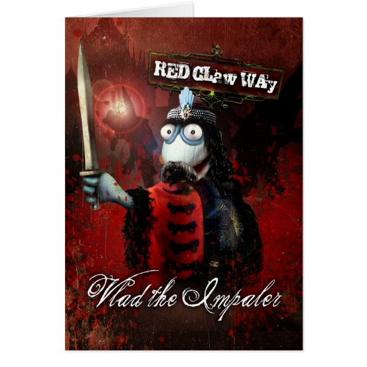 Vlad the Impaler Sock Puppet Cards (Front)