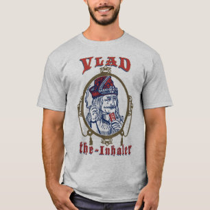 Vlad the Inhaler Weed Vampire Humor Men's T-Shirt