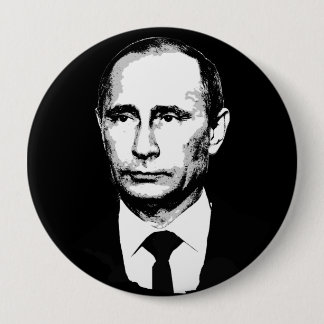 Vladamir Putin Face Pinback Button
