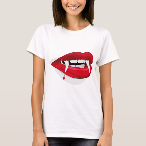 Vladdy Fangs Happy Vampire T_Shirt