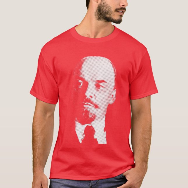 Vladimir Ilyich Lenin White Portrait Shirt (Front)