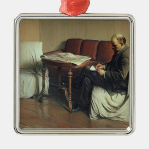 Vladimir Lenin  at Smolny, 1930 Metal Ornament