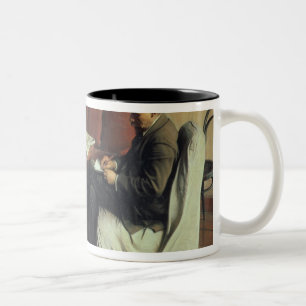 Vladimir Lenin  at Smolny, 1930 Two-Tone Coffee Mug