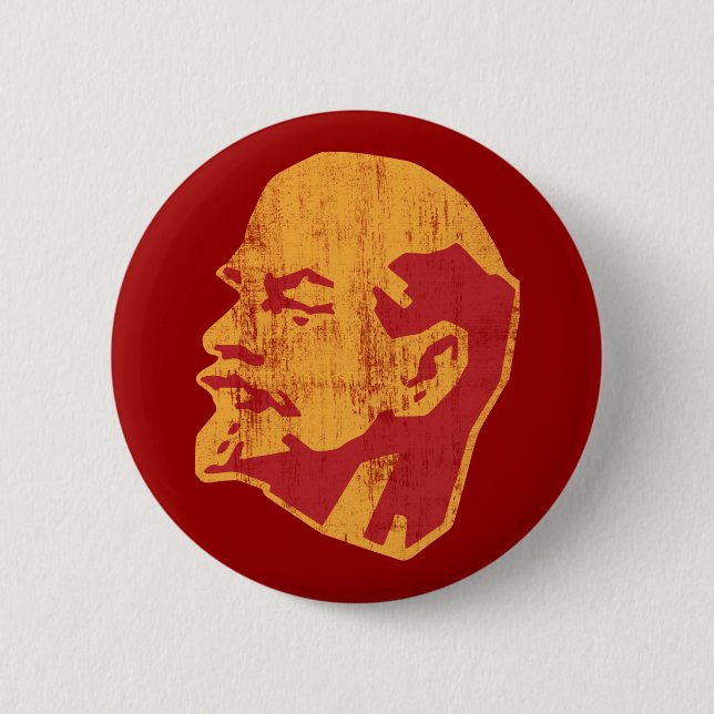 vladimir lenin cccp portrait pinback button (Front)