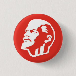 Vladimir Lenin Head Pin Badge