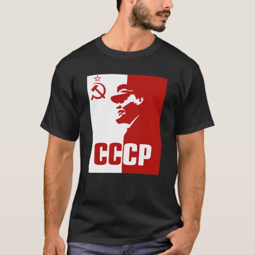 Vladimir Lenin Soviet Union Hammer And Sickle T_Shirt