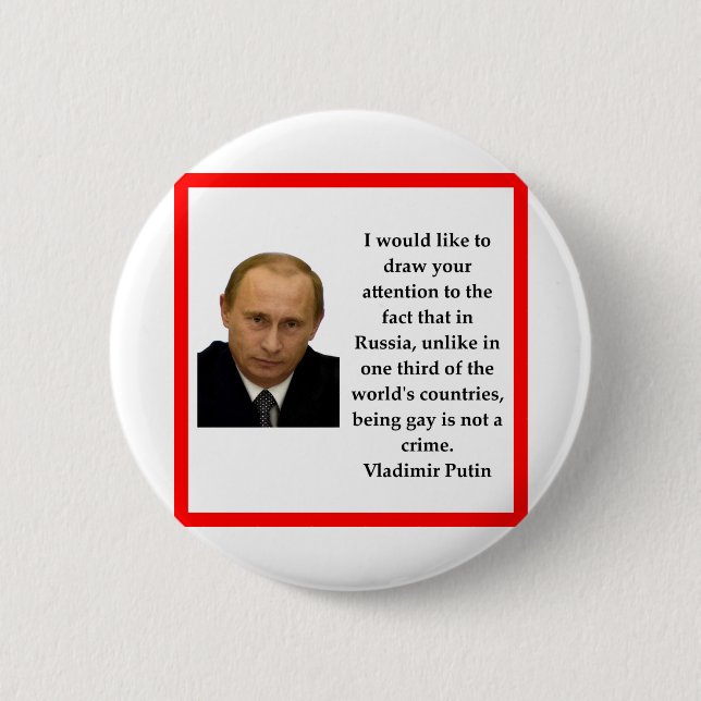 Vladimir Putin Button (Front)