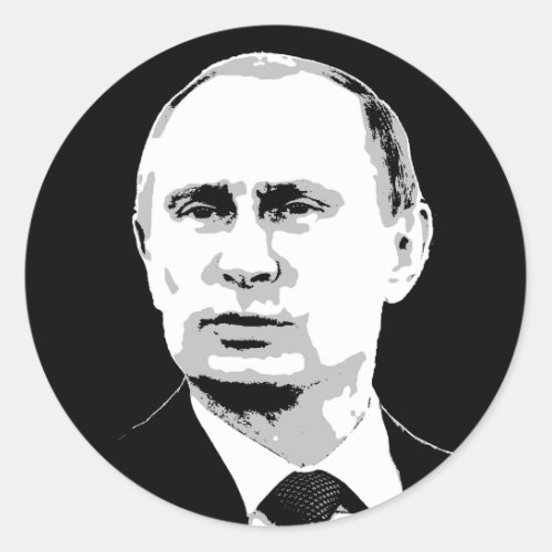 Vladimir Putin Classic Round Sticker