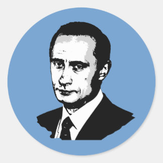 Vladimir Putin Classic Round Sticker