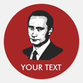 Vladimir Putin Classic Round Sticker