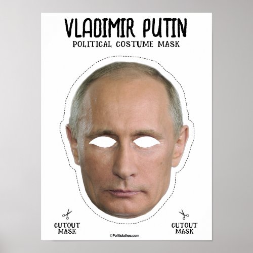 Vladimir Putin Costume Mask Poster